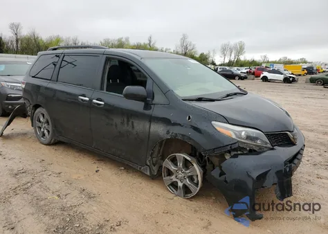 2018 Toyota Sienna Se from USA, damaged, VIN 5TDXZ3DC8JS927529